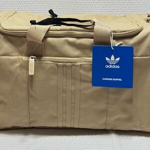 adidas Canvas Duffel Bag - Beige/Tan